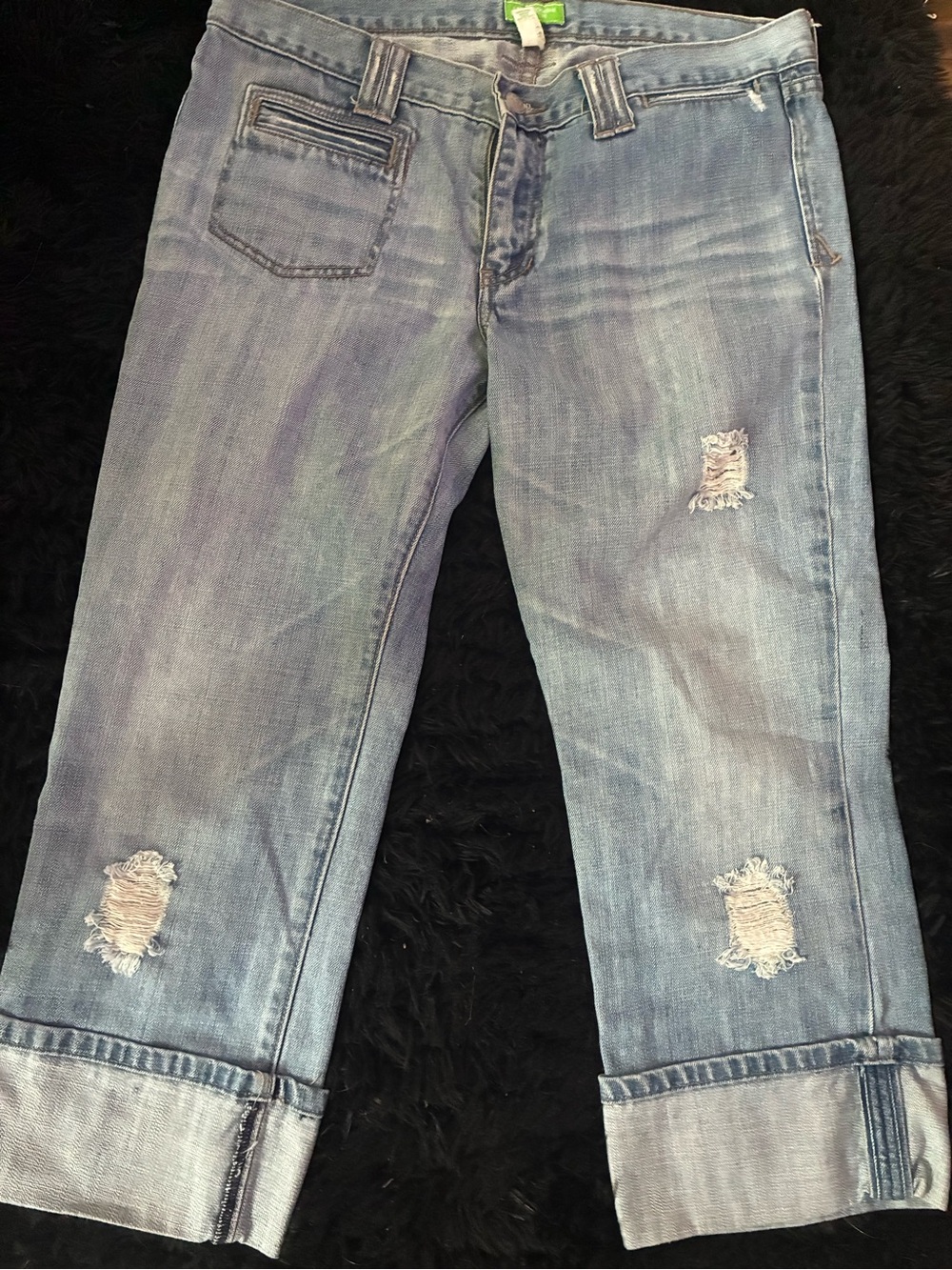 Abercrombie & Fitch Light Blue Distressed Relaxed Jeans